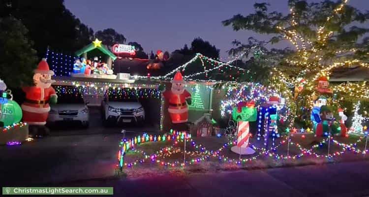Christmas Light display at 2 Merrill Crescent, Croydon Hills