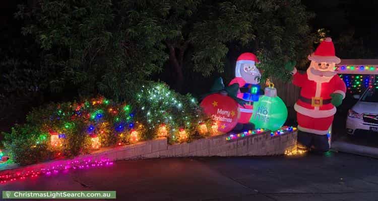 Christmas Light display at 2 Merrill Crescent, Croydon Hills