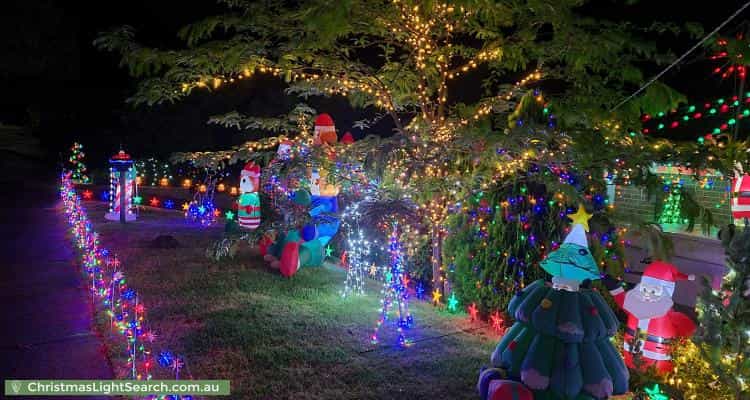 Christmas Light display at 2 Merrill Crescent, Croydon Hills