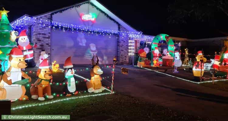Christmas Light display at 14 Rachel Drive, Crestmead