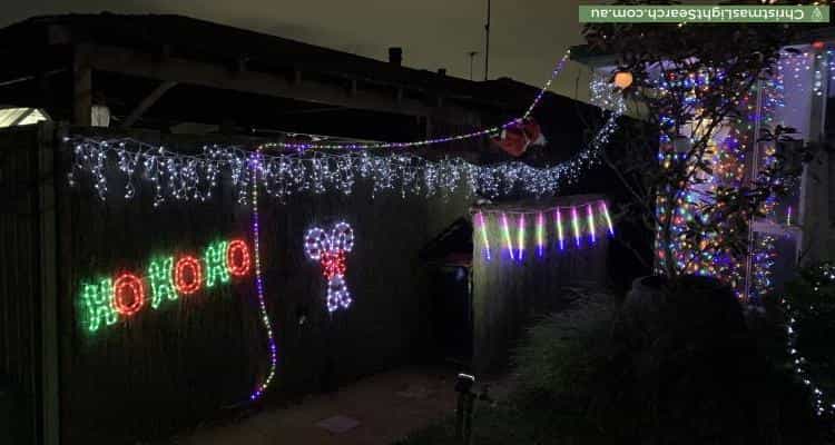 Christmas Light display at 9 Marulan Way, Prestons