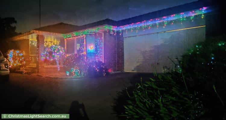 Christmas Light display at 8 Towt Court, Rowville