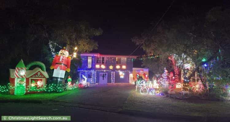 Christmas Light display at 4 Normanhurst Court, Petrie