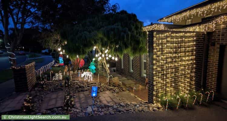 Christmas Light display at 14 Sugarloaf Drive, Macleod