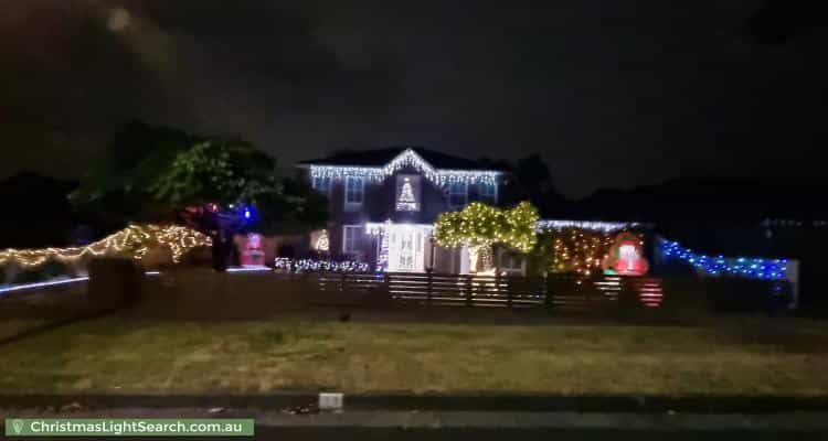 Christmas Light display at 23 Buckingham Drive, Rowville