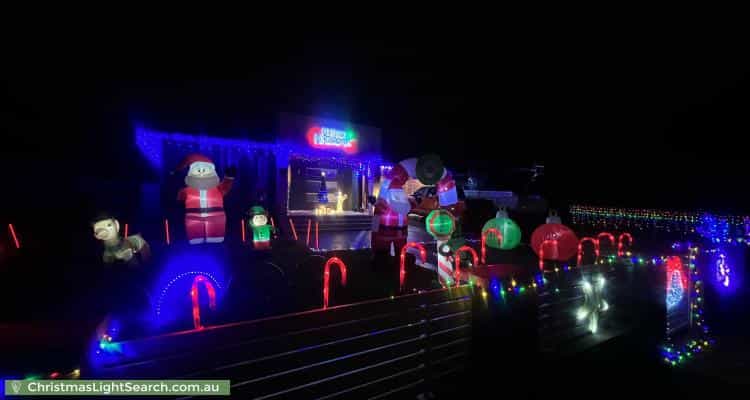 Christmas Light display at 19 Tapiola Avenue, Hebersham