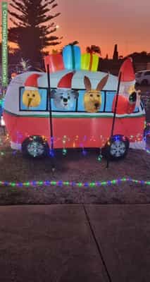 Christmas Light display at 3 Fernando Place, Safety Bay