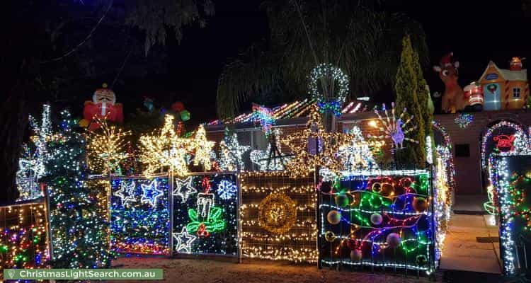 Christmas Light display at 13 Warrina Place, Armadale