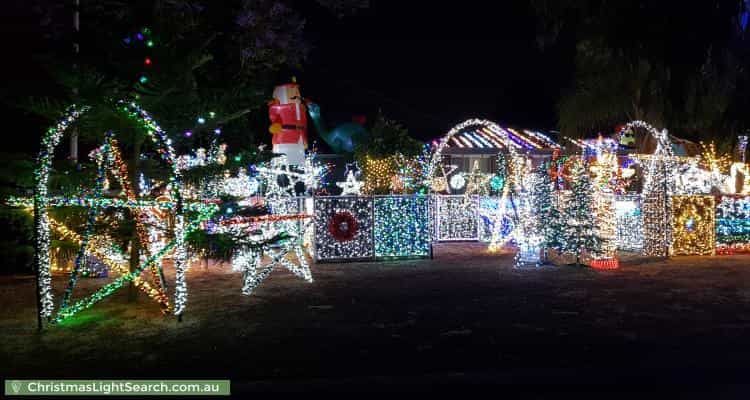Christmas Light display at 13 Warrina Place, Armadale