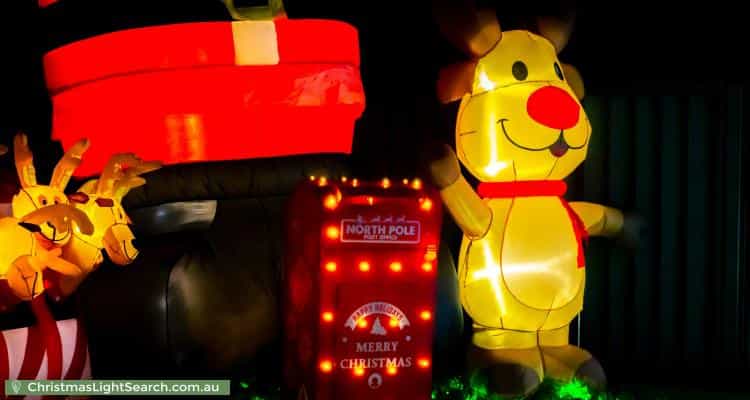 Christmas Light display at 83 Explorer Street, Gregory Hills