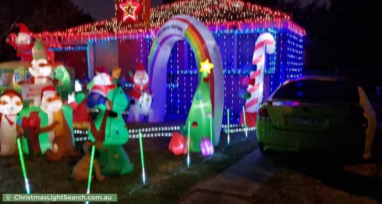 Christmas Light display at 63 Clarendon Street, Cranbourne