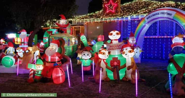 Christmas Light display at 63 Clarendon Street, Cranbourne
