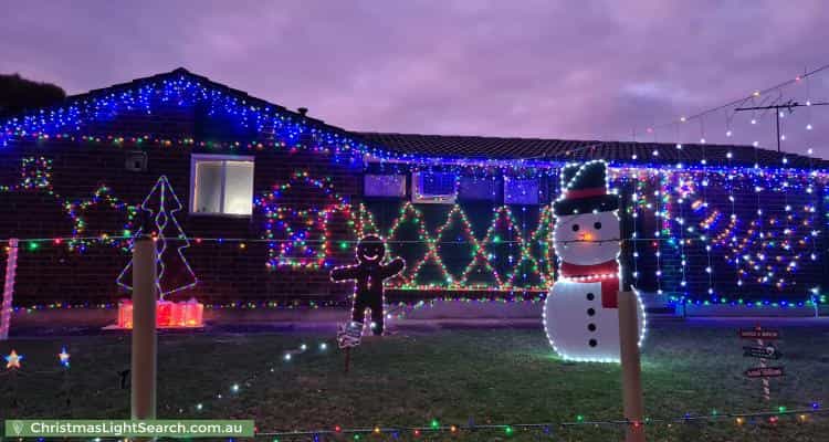 Christmas Light display at 6 Stephen Crescent, Christie Downs