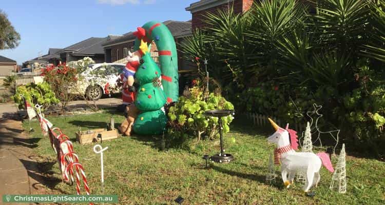 Christmas Light display at 12 Mullans Street, Melton South