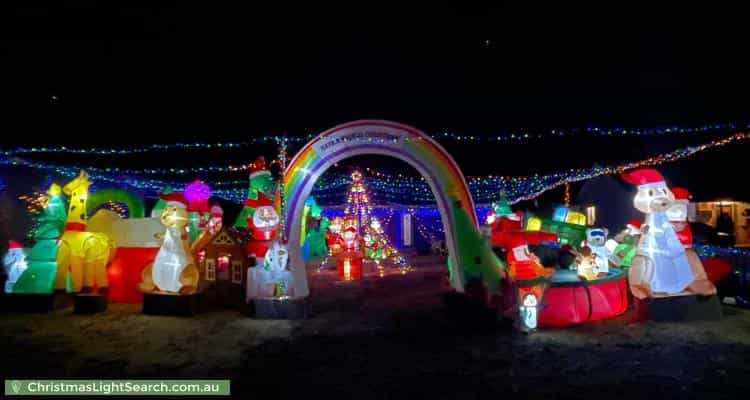 Christmas Light display at 225 Brownes Road, Coolup