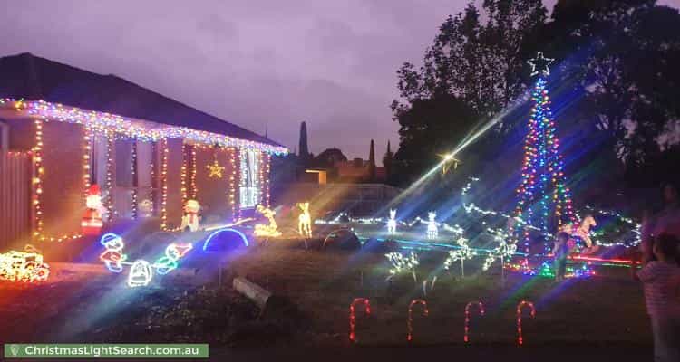 Christmas Light display at 1 Leah Court, Rowville