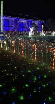 Christmas Light display at 16 Stacy Street, Gowrie