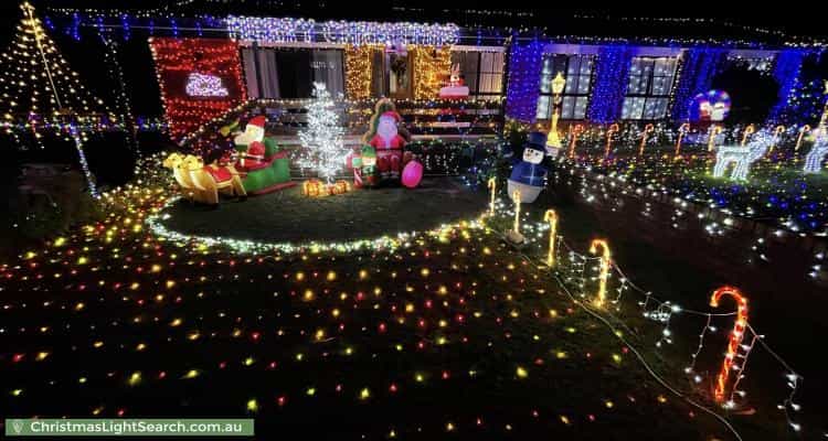 Christmas Light display at 16 Stacy Street, Gowrie