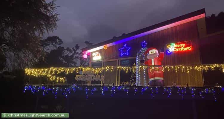 Christmas Light display at 42 Dickinson Grove, Mount Martha