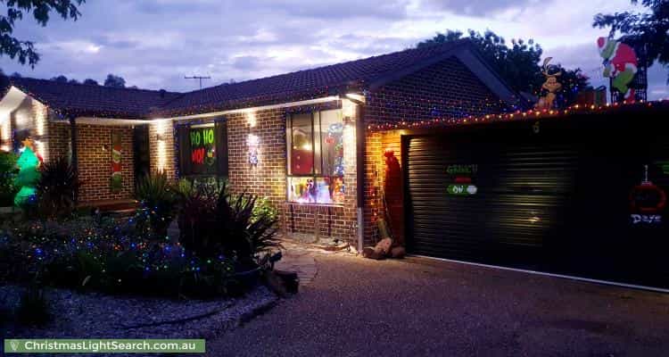 Christmas Light display at 16 Louis Loder Street, Theodore