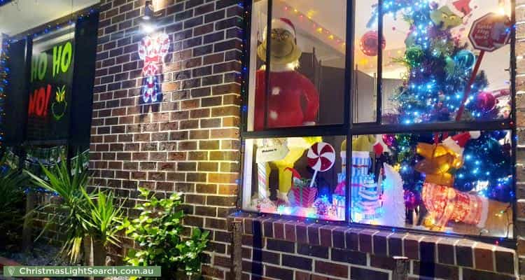 Christmas Light display at 16 Louis Loder Street, Theodore