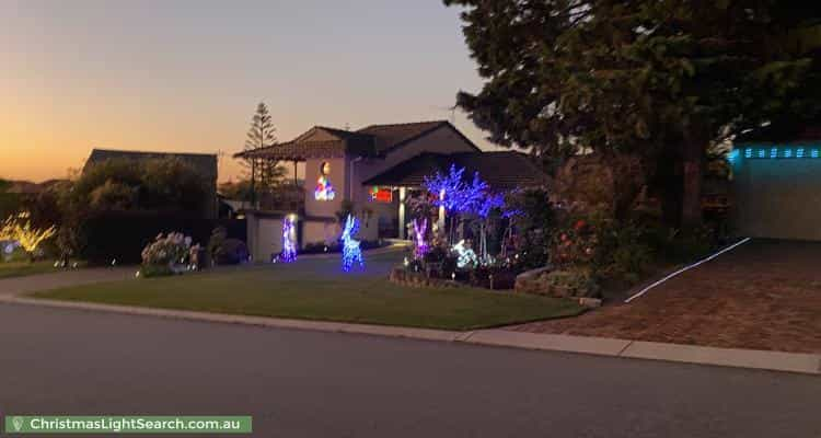 Christmas Light display at  Samson Court, Duncraig