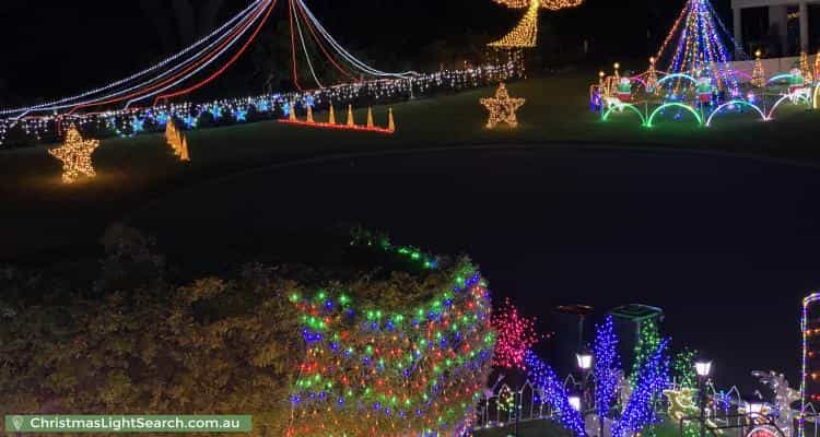 Christmas Light display at  Samson Court, Duncraig