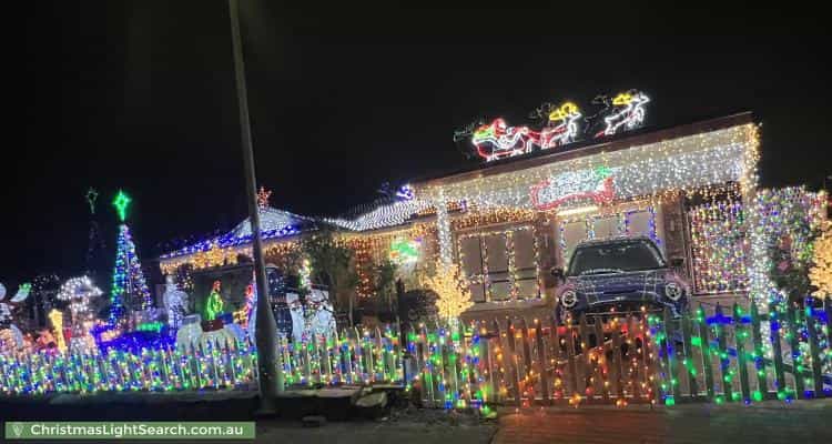 Christmas Light display at 40 Burns Road, Wakeley