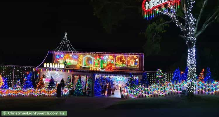 Christmas Light display at 26 Calliope Street, Runcorn