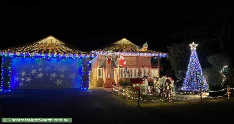 Christmas Light display at 22 Hargreaves Road, Coolbellup