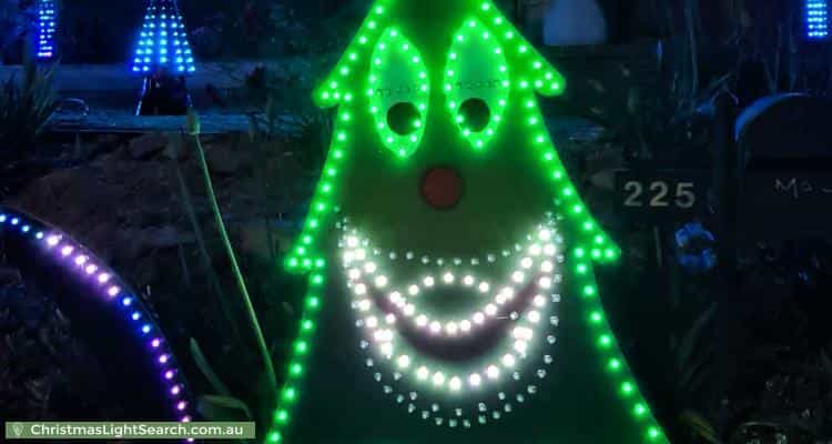 Christmas Light display at 225 Newman-Morris Circuit, Oxley