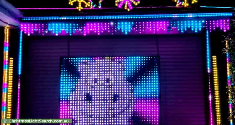 Christmas Light display at 225 Newman-Morris Circuit, Oxley
