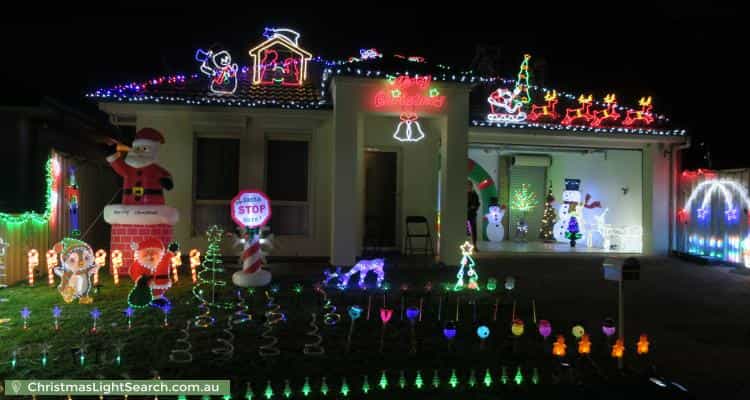 Christmas Light display at 14A Fulton Street, Gilles Plains