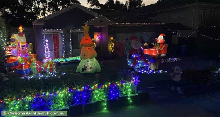 Christmas Light display at 37 Sutherland Avenue, Kew East