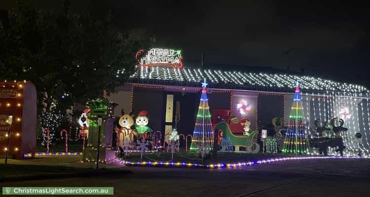 Christmas Light display at  Dartmoor Court, Meadow Heights