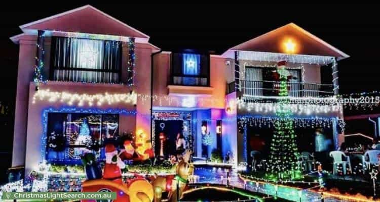 Christmas Light display at 46 Grasmere Avenue, Northmead