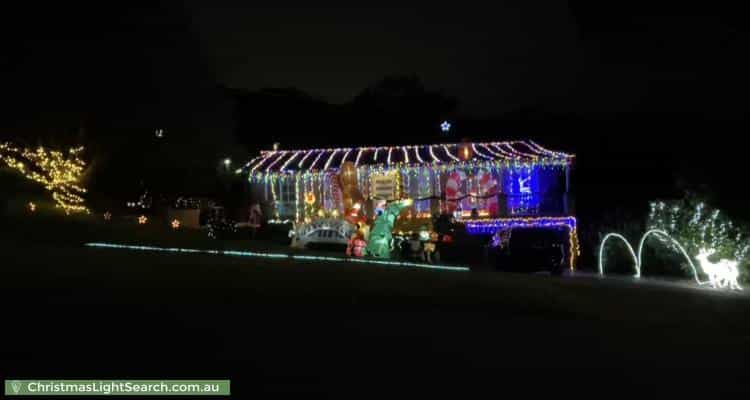 Christmas Light display at 2 Windle Place, Menai