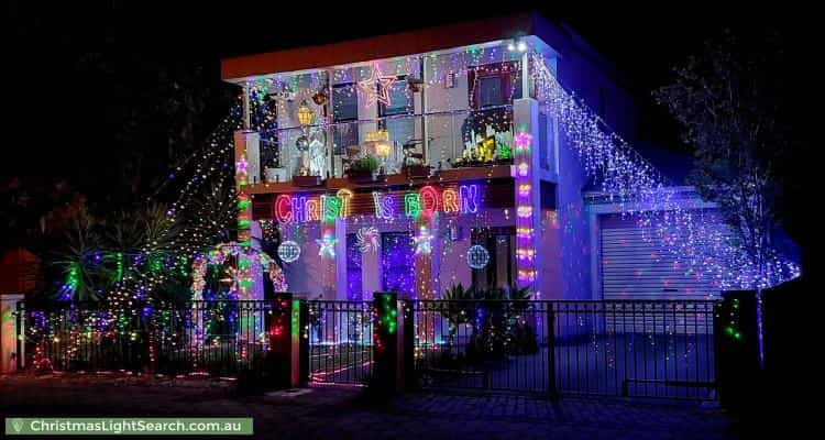 Christmas Light display at 26 Treweck Avenue, Hillcrest