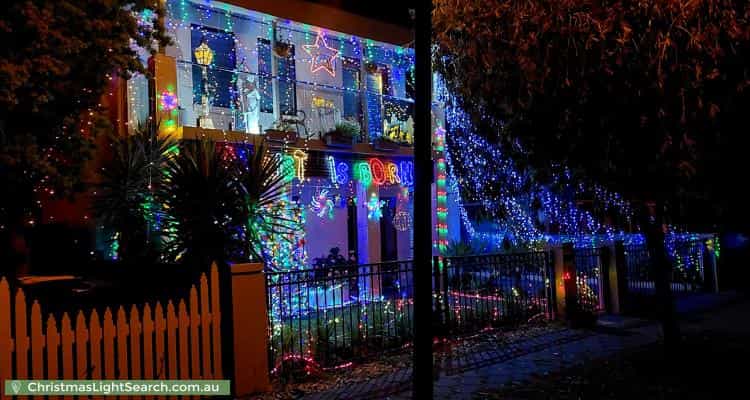 Christmas Light display at 26 Treweck Avenue, Hillcrest