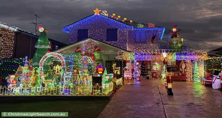 Christmas Light display at 64 Chatsworth Road, Saint Clair