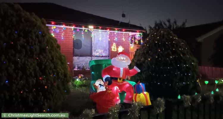 Christmas Light display at 101 Shane Avenue, Seabrook