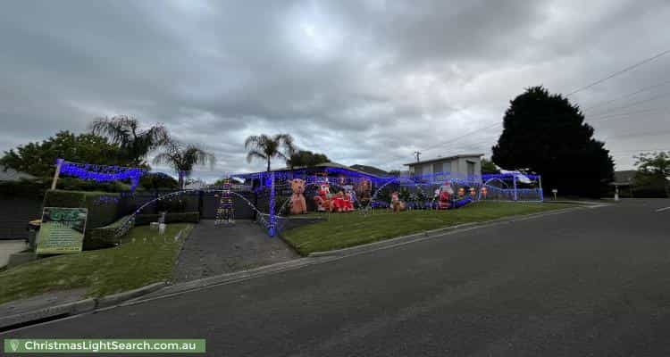 Christmas Light display at 5 Joanne Avenue, Chirnside Park
