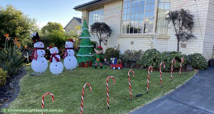Christmas Light display at 24 Nethercote Drive, Mount Waverley