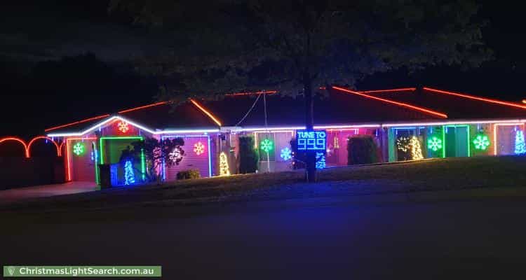 Christmas Light display at 14 Cashion Court, Dunlop