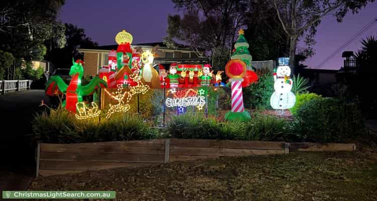 Christmas Light display at 17 Arcadia Way, Eltham North