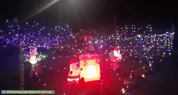 Christmas Light display at 123 Pembroke Road, Mooroolbark