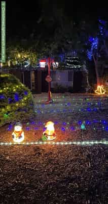 Christmas Light display at 15 Meadow Lane, Gulfview Heights