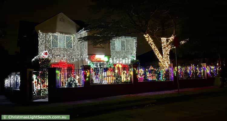 Christmas Light display at 139 Homebush Road, Strathfield