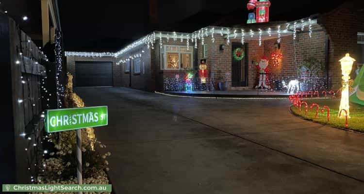 Christmas Light display at 61 Bishop Street, Oakleigh