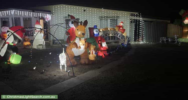 Christmas Light display at 1 Irish Street, Mallala